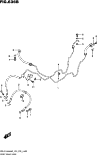 Front Brake Hose (Gsx-R1000ra,Gsx-R1000rza)