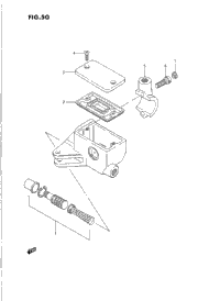 Front Master Cylinder (Model H/J)
