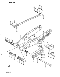 Rear Swinging Arm (Model G)
