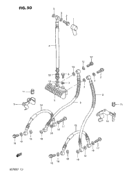 Front Brake Hose (Gs700ef)