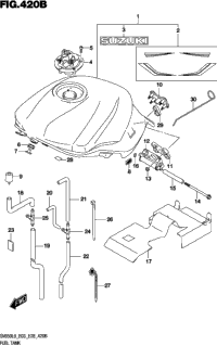 Fuel Tank (Sv650l9 E03) (For Agt)