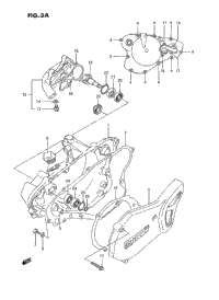 Crankcase Cover- Water Pump (Model K/L/M/N/P/R/S)