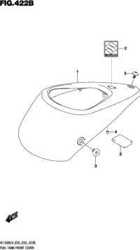 Fuel Tank Front Cover (Vl1500bl9 E33)