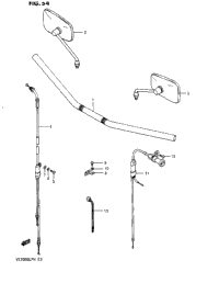Handlebar - Control Cable (Vs700glfg/Glefg/Glfh/Glefh)
