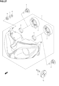 Headlamp (Gsf1200sk1/Sk2/Sk3/Sk4/Sk5/Szk5)