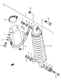 Rear Shock Absorber (Model K)