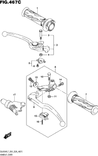 Handle Lever (Dl650al7 E33)
