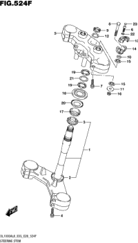 Steering Stem (Dl1000xal8 E33)