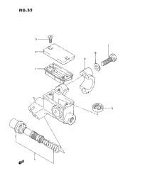 Front Master Cylinder (Model G/H/J)