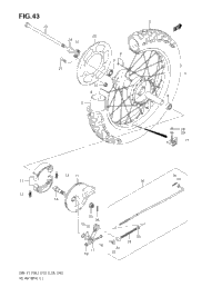 Rear Wheel (Dr-Z125k3)