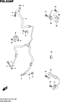 Front Brake Hose (Gsx-S1000zl8 E33)