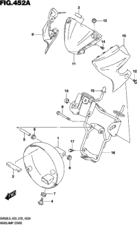 Headlamp Cover (Sv650l9 E03)