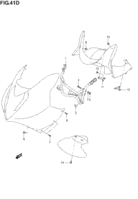 Body Cowl Installation Parts(Gs500fk4/K5/K6)