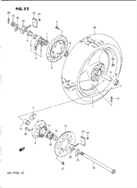 Rear Wheel (Model J/K)