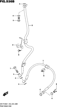 Front Brake Hose (Gsx-R1000l7 E28)