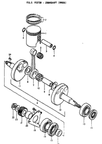 Piston - Crankshaft (Rm80b)