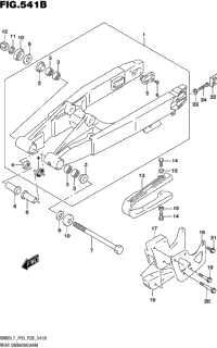 Rear Swingingarm (Rm85l7 P28)
