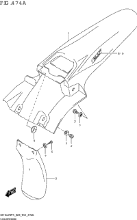Rear Fender (Dr-Z125:E28)