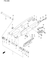 Rear Swinging Arm (Model X)