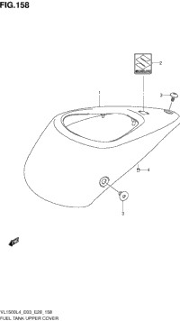 Fuel Tank Upper Cover (Vl1500l4 E03)