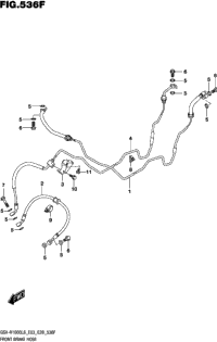 Front Brake Hose (Gsx-R1000rzl8 E03)