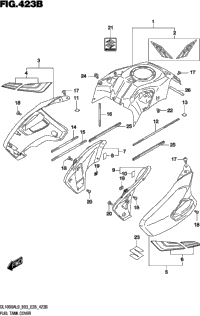 Fuel Tank Cover (Dl1000xal9 E28)