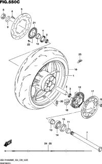 Rear Wheel (Gsx-R1000ra)