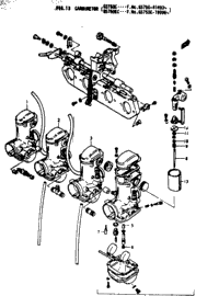 Carburetor (Gs750c....F.No.Gs750-41493-Gs750ec..F.No.Gs750e-19996-)