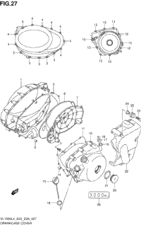 Crankcase Cover (Vl1500l4 E28)