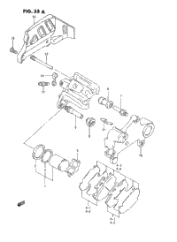 Rear Caliper (Model P/R)