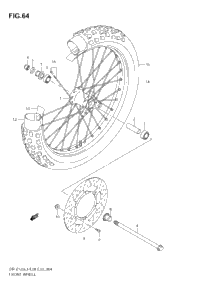 Front Wheel (Dr-Z125ll3 E28)