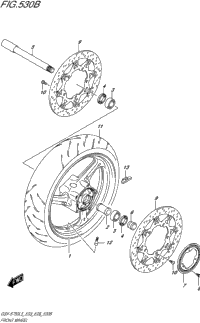 Front Wheel (Gsx-S750al5 E28)
