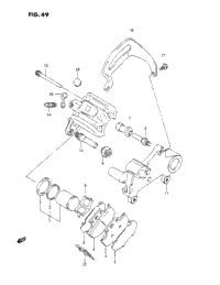 Rear Caliper (L/M)