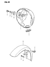 Headlamp Housing - Front Fender (Model X)