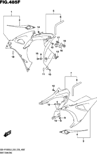 Side Cowling (Gsx-R1000al8 E03) (For Ykv)