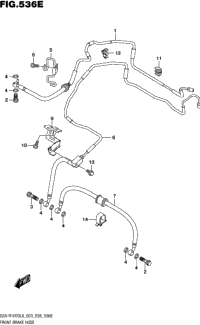 Front Brake Hose (Gsx-R1000al6 E33)