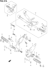 Footrest (Sv1000k3/Sk4/Sk5)