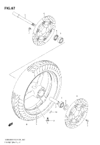 Front Wheel (Sv650k8/Sk8)