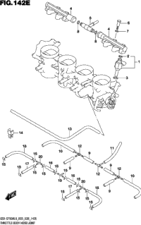 Throttle Body Hose/Joint (Gsx-S750yal9 E33)