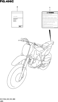 Label (Dr-Z125ll8 E28)