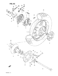 Rear Wheel (Gr650d)
