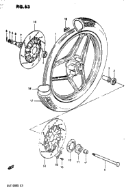 Front Wheel (Gs1100ed/Esd)