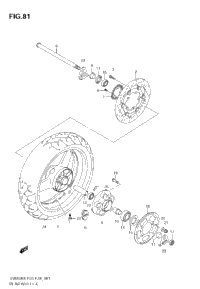 Rear Wheel (Sv650ak8/Sak8)