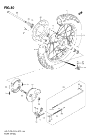 Rear Wheel (Dr-Z125 E33)