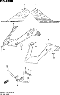 Fuel Tank Cover (Dr200sl9 E28)