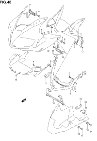 Cowling Installation Parts (Sv1000sk3/Sk4/Sk5)