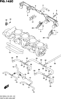 Throttle Body Hose/Joint (Gsx-R600l6 E33)