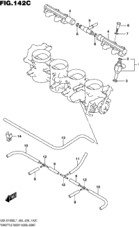 Throttle Body Hose/Joint (Gsx-S1000al7 E28)