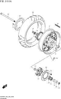Rear Wheel (Dl650xa)