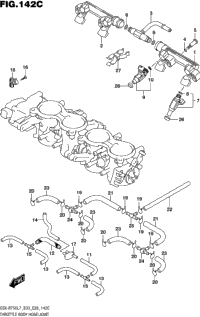 Throttle Body Hose/Joint (Gsx-R750l7 E33)